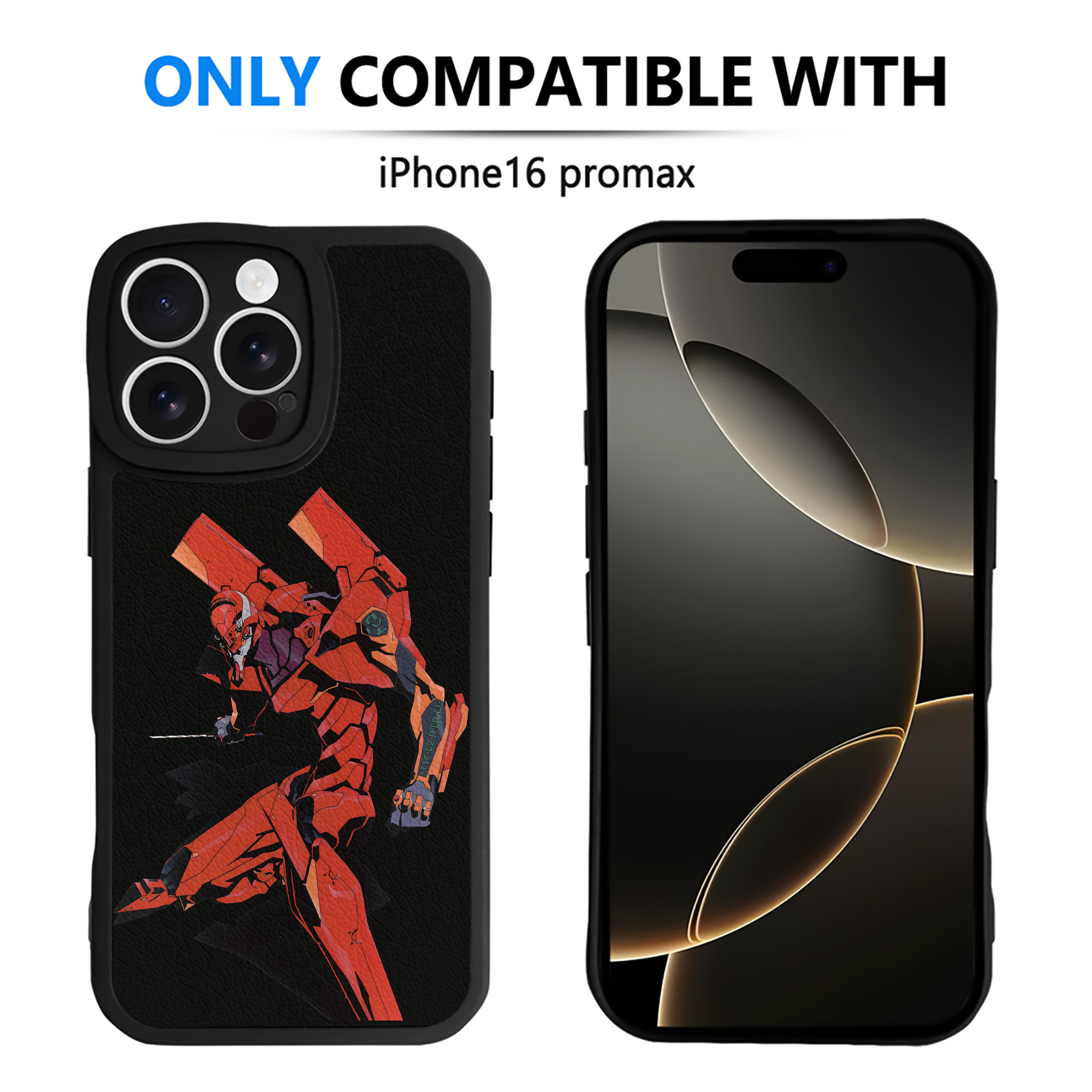 （画像用） EVA 新世紀エヴァンゲリオン 【iPhone 16シリーズ対応】シリコンスマホケース（レザー調） 材質：シリコン